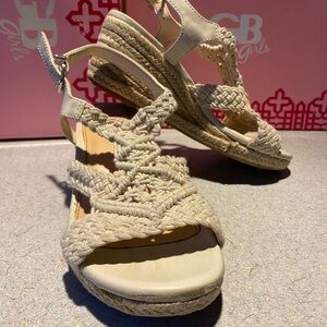 Little girls size 1 wedge sandals